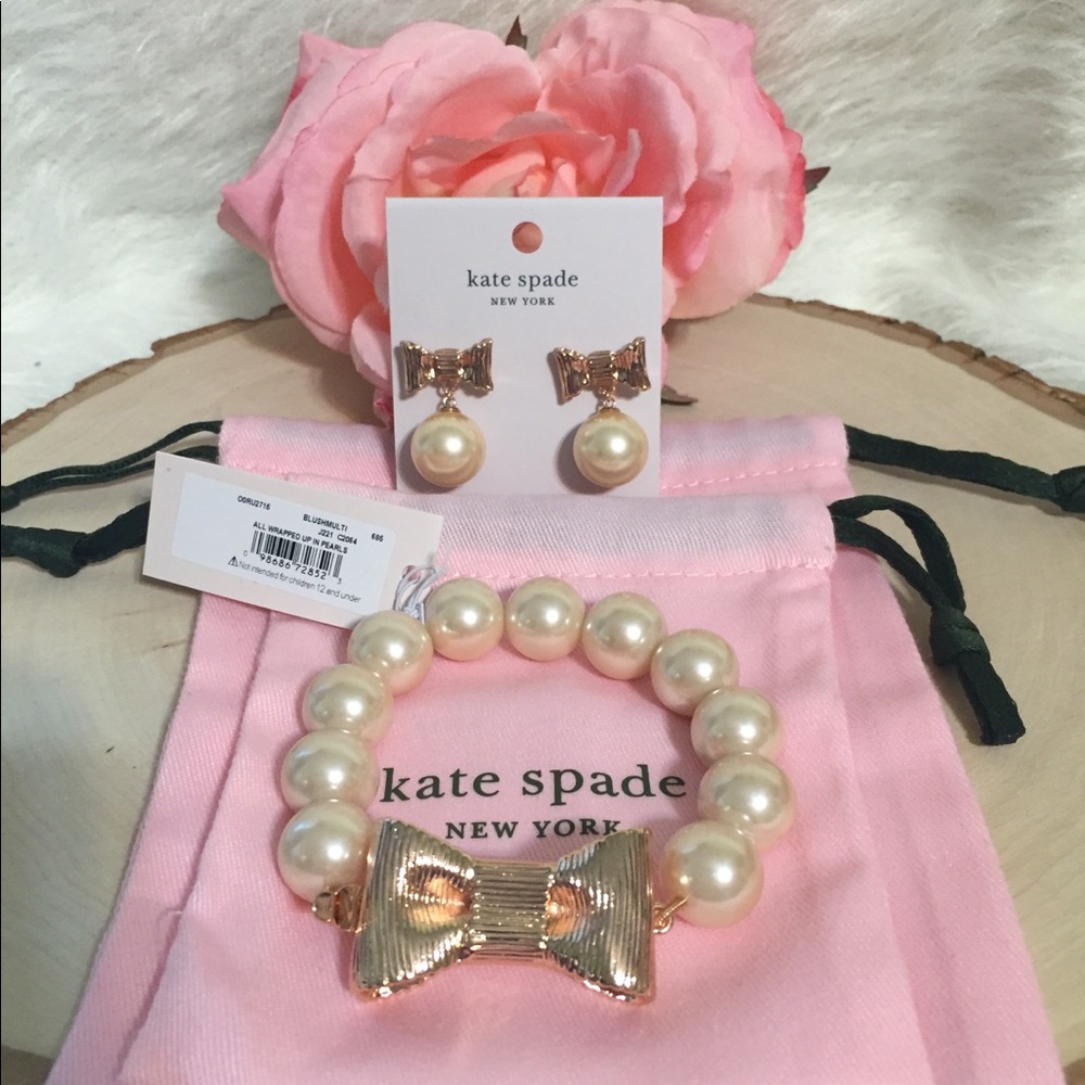 ♠️Kate Spade All Wrapped in pearls Set 🆕